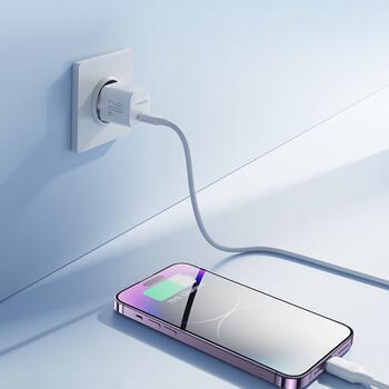 Joyroom JR-TCF02 Mini formāta Ātrs tīkla lādētājs ar USB C 20W PD White (JR-TCF02)