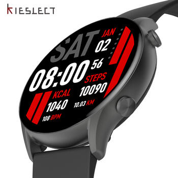 Kieslect Kr Calling Смарт-часы с фитнес/ трекером / c пульсометром и Amoled 1.32" экраном/ Чёрный (KR-BLACK)