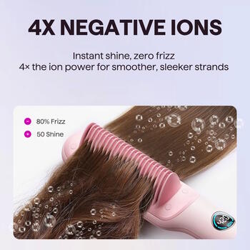 Wavytalk Sleek Sweep matu veidošanas ķemme Pink (Wavytalk-3877)