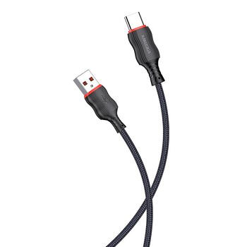 iKaku KSC-807 CHUANDA Быстрый плетеный провод PD20W Type-C для заряда и передачи данных 1m (KSC-807/TYPEC-BK)