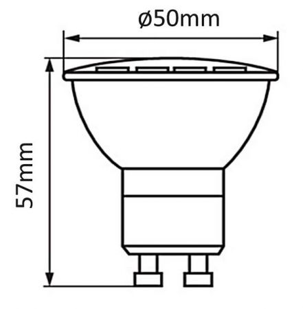 Maclean Cветодиодная лампочка LED GU10 5W теплый белый 3000K 400lm MCE435 WW (69622)
