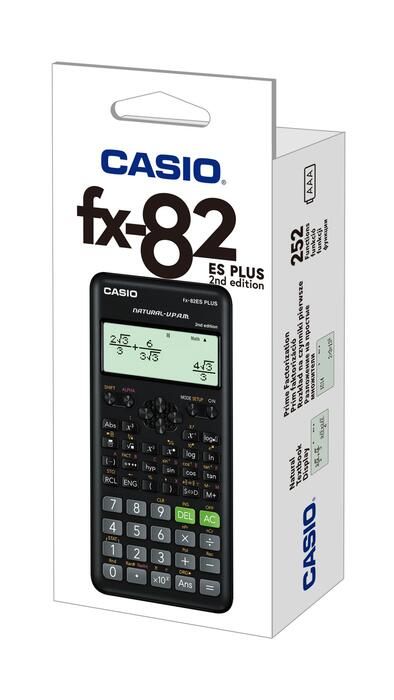 CASIO Научный калькулятор FX-82ES PLUS II, 77 x 162 x 14 mm (250-08035)