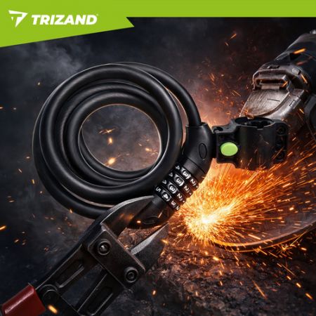 Velosipēda slēdzene ar kodu 120 cm (P27338)