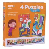 APLI kids Puzle Māja The house puzzle 17894