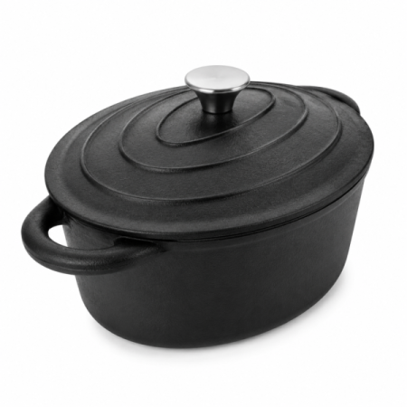 Čuguna pīle 5.5 L 32 cm melna (BP64869)
