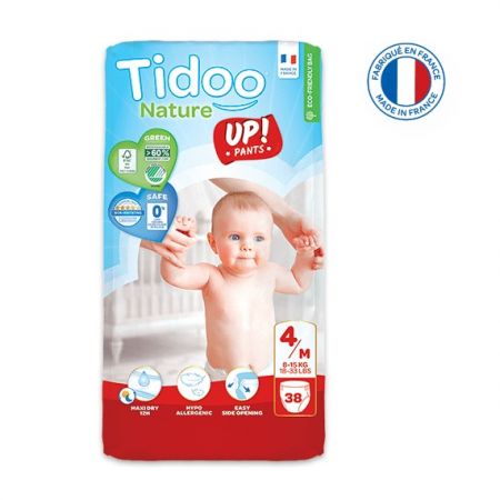 Tidoo Nature Подгузники-трусики ЭКО Размер 4/M - (8-15kg) 30 gab. jumbo pack
