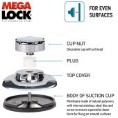 Tatkraft Mega Lock Odr Стаканы для ванной комнаты (20436)