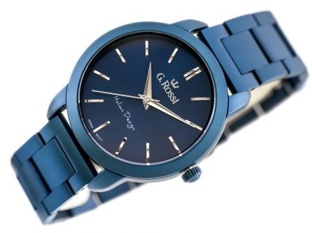 Gino Rossi Sieviešu rokas pulkstenis 10659B (ZG684G) + BOX blue