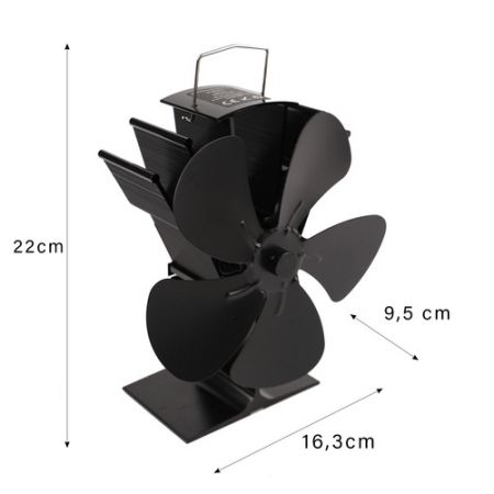 Kaminer Kamīna ventilators 5 lāpstiņu (P9596/P26206)