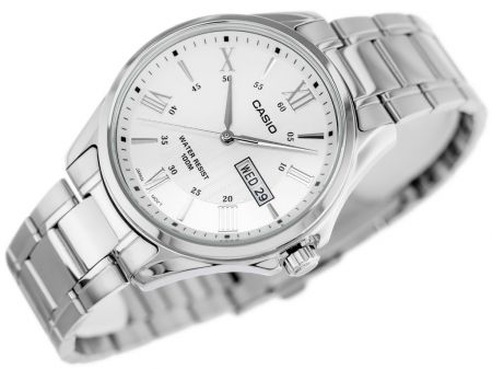 CASIO Мужские наручные часы MTP-1384D-7A (ZD108A) + BOX silver