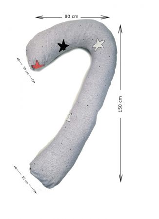 Подушка для беременных BODY SEVEN GREY