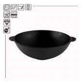 BRIZOLL Сковорода чугунная WOK 4,7L 300×103 мм ТМ (BC-W28) (BC-W30)
