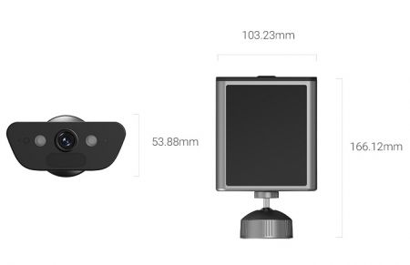 EZVIZ EB5 8MP Wi-Fi-камера с аккумулятором и встроенной солнечной панелью (CS-EB5)