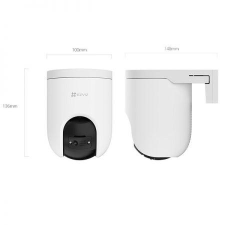 EZVIZ H8C Уличная панорамная камера с поворотом и наклоном на 360 градусов 8 MP с Wi-Fi (CS-H8c)