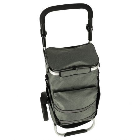 Salokāmā soma iepirkumiem uz riteņiem 40l 100cm (preces kods 3141) pelēka