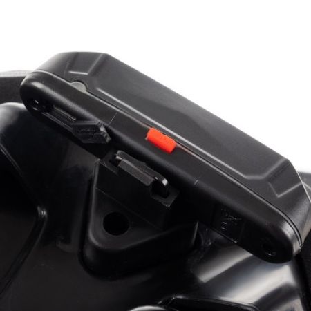 Седло для велосипеда с фонарем черное USB (P22220)