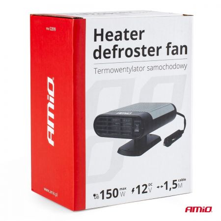 AMiO Обогреватель салона автомобиля и размораживатель стекол 12V 150W (02899m)