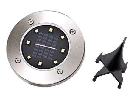 Dārza lampa ar saules bateriju 8 LED 4 gab PZD50J