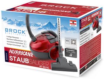 Пылесос с мешком BROCK BVC 5002 RD, 1,5l, 850 Вт (BVC 5002 RD)