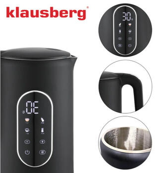 Электрический чайник Klausberg KB 7891 со светодиодной панелью управления, объем 1,7 л, мощность 220 (KB 7891)
