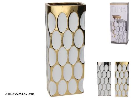 Ваза 12 x 7,5 x 29,5 см, 2 вида, 29,5 x 12 x 7 см, DECORLIFE (8445393372785)