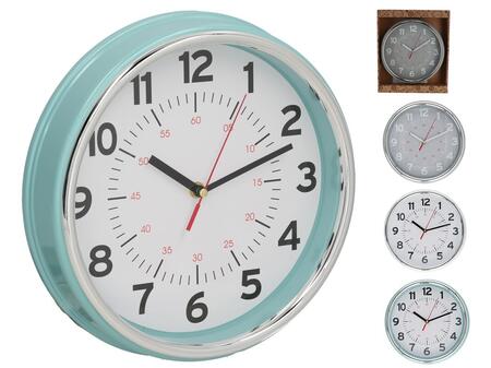 Sienas pulkstenis 29 cm, 3 veidi, 29 x 7 x 28 cm, DECORLIFE (8430540908962)