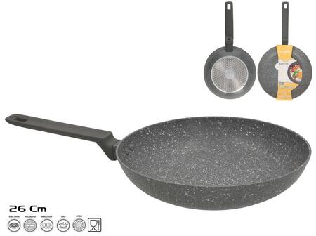 Pan 26 Cm, Granite Effect, 5,2 X 46,5 X 26 Cm, KITCHEN&GO (8445393392479)