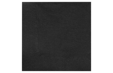 ELEGANCE salvetes, 20 gab., melnas, 16.5 x 16.5 x 2.3, 20395, RAVI Decor (20395)