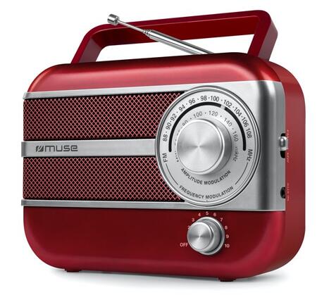 Портативный радиоприемник, 2-диапазонный, M 056 RED, MUSE (M 056 RED)