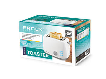 Tosteris BROCK BT 1002 WH, 800W, balts (BT 1002 WH)