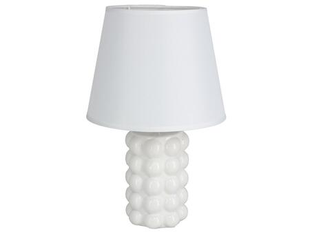 Lampa Seth, balta, 20.00 × 20.00 × 30.50 cm, DECORLIFE (8445393418131)