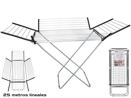 Alumīnija veļas žāvētājs 25 m, 175 x 55 x 110cm Gerimport (8445393371313)