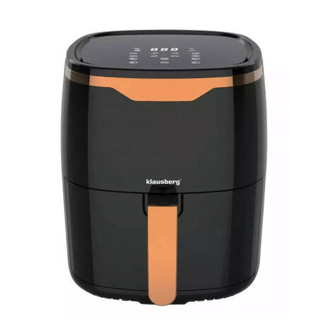 Karstā gaisa friteris, melns - zelta, 4.5L air fryer, 1400W KB 7599, Klausberg* (KB 7599)
