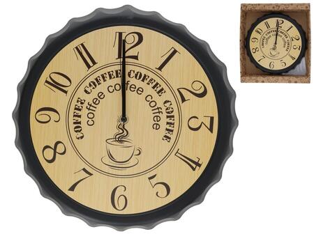 Sienas pulkstenis, 33 x 33 x 4 cm, DECORLIFE (8445393406541)