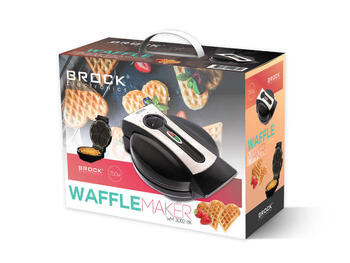 Vafeļu pagatavotājs BROCK WM 3002 BK, 1000 W (WM 3002 BK)