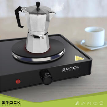 Двухконфорочная электрическая плита BROCK EP 200 BK, 2500 Вт (EP 200 BK)
