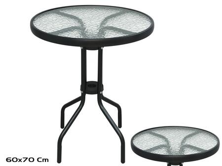 Стеклянный стол 5 мм 60x70 см, GARDEN ENJOY (8445393552743)