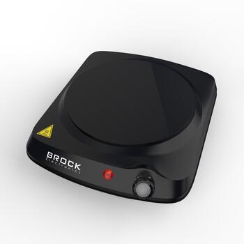 Vienriņķa infrasarkanā plīts, keramika BROCK HPI 3001 BK, 1200W (HPI 3001 BK)