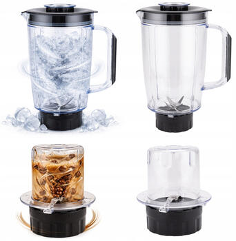 Blenderis ar smalcinātāju 600W 1.8L plastika krūze, 6759, Kamille (6759)
