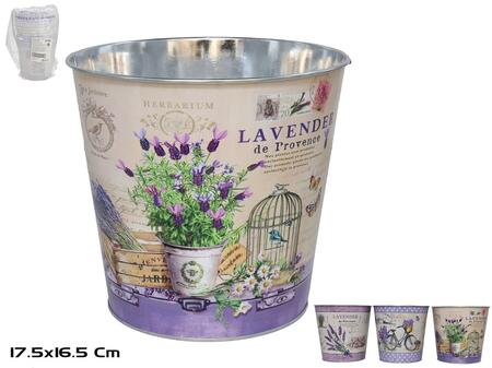 Bejar ovāls cinkots spainis, 3 dizaini, 17,5x16,5x13 cm, GARDEN ENJOY (8445393414973)