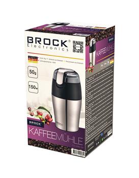 Nerūsējošā tērauda kafijas dzirnaviņas BROCK CG 4050 SS, 150W (50g) (CG 4050 SS)