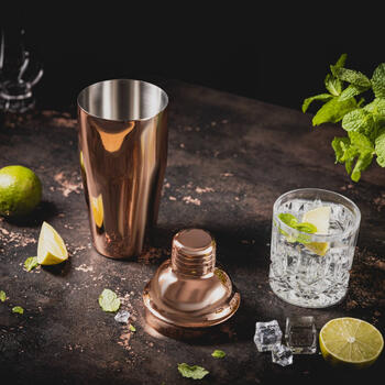 Klausberg Rose Gold kokteiļu šeikeris, nerūsējošais tērauds, 750 ml, KB 7650* (KB 7650)