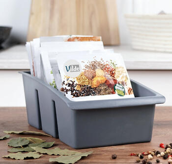 Garšvielu organizators, pelēks, 25 x 15 x 9 cm, 229047 S, Vilde (229047-S)