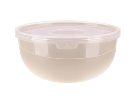 Миска с крышкой, 0,7 л, бежевая, 14 x 14 x 7, 91311, RAVI Decor (91311 BEIGE)