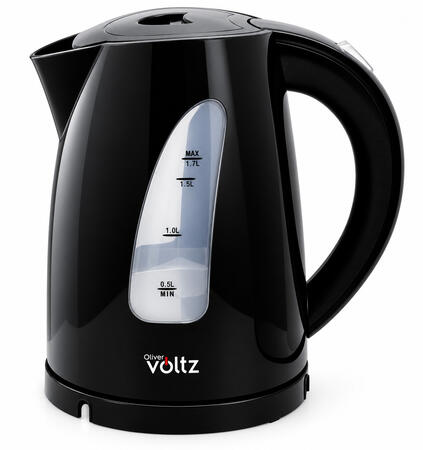 Электрический чайник, 2200W, 1.7L, черный, 55551230BB, Oliver Voltz (55551230BB)