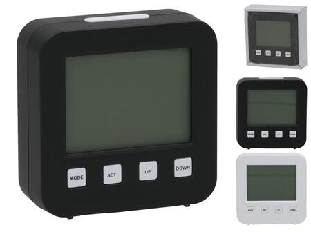 LCD modinātājpulkstenis 8,8 x 8,9 cm, 2 veidi, DECORLIFE (8445393530932)