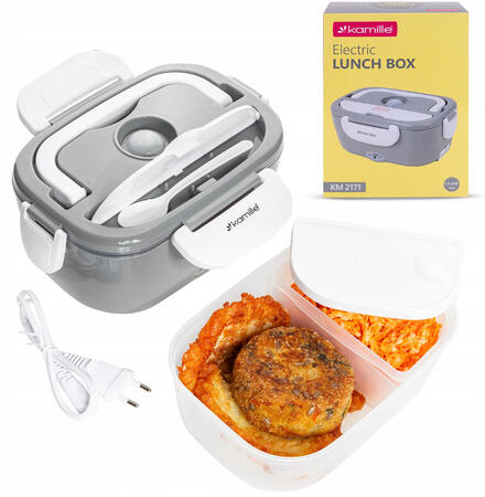 Электрический обеденный термос "Lunch Box" 1500 мл, 2171, KAMILLE (2171)