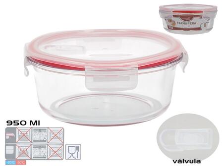 Apaļa pusdienu glabāšanas kārba 950 ml, 7,5 x 17,5 x 17,5 cm, KITCHEN&GO (8445393578729)