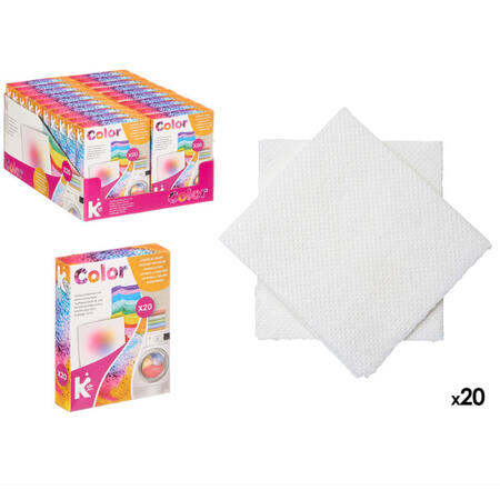 20 krāsu aizsargsalvešu komplekts veļai, 16 × 12 × 3 cm, 13878, BERILO (13878)