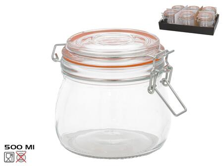 Hermētiska burka 500 ml, 10,5 x 11 x 14 cm, KITCHEN&GO (8445393424408)